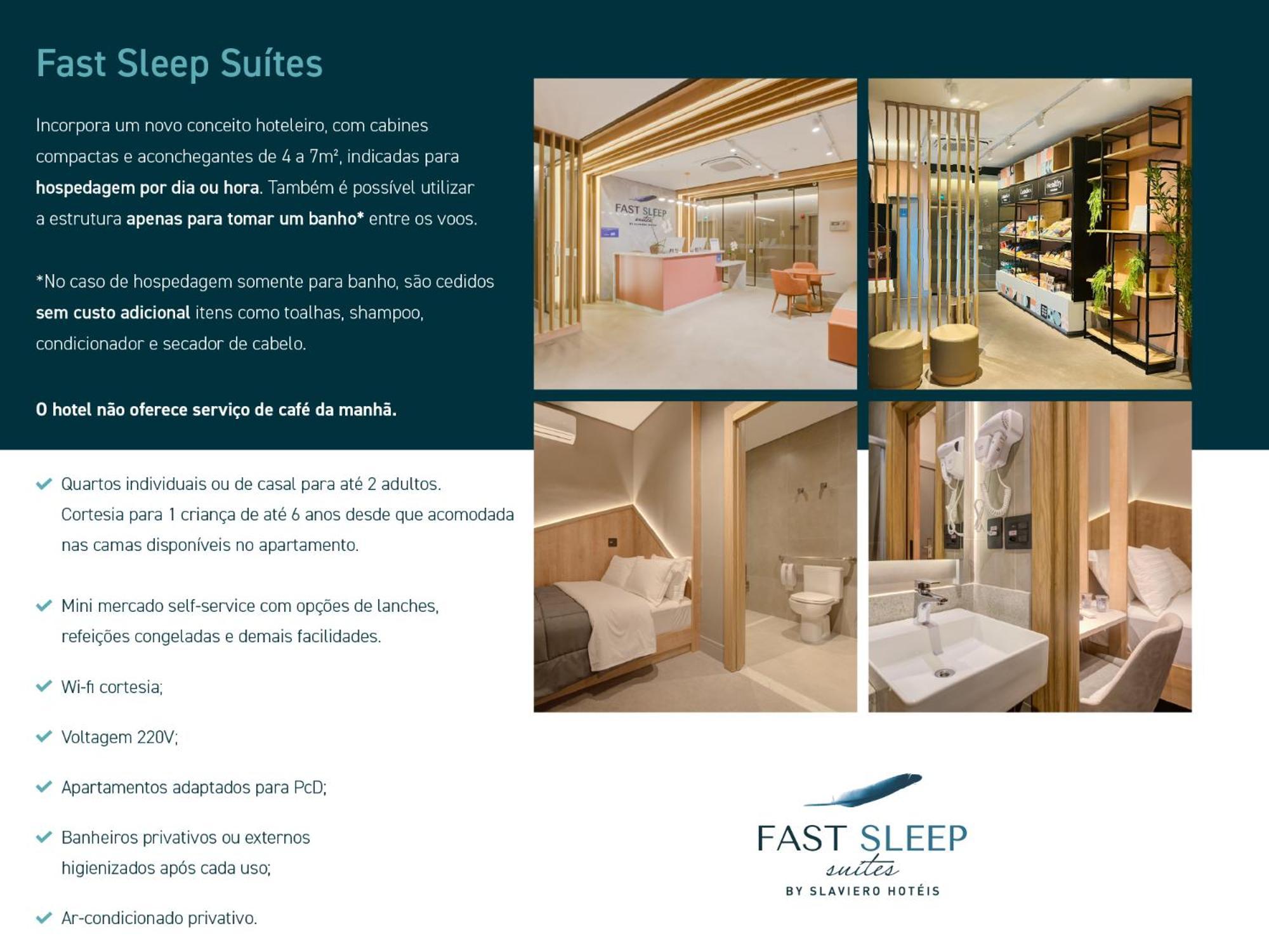 Fast Sleep Suites By Slaviero Hoteis - Hotel Dentro Do Aeroporto De Guarulhos - Terminal 2 - Desembarque Oeste Kültér fotó